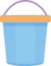 plastic blue bucket object Royalty Free Stock Photo