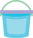 plastic blue bucket object Royalty Free Stock Photo