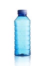 Plastic blue empty bottle Royalty Free Stock Photo