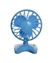 The plastic blue fan