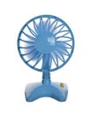 The plastic blue fan