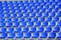 Plastic blue seats Royalty Free Stock Photo