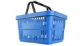 Plastic blue shopping basket. 3D model