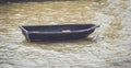 Plastic boat in the river Royalty Free Stock Photo