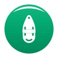 Plastic bobber icon vector green Royalty Free Stock Photo