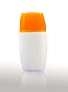 Plastic bodylotion bottle Royalty Free Stock Photo