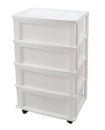 Plastic bookcase isolated on a white background Royalty Free Stock Photo