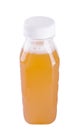 plastic bottle with apple juice Royalty Free Stock Photo