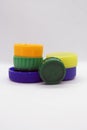 Plastic bottle cap. Colorful bottle caps. Royalty Free Stock Photo