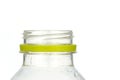 Plastic bottle without cap isolated on white background Royalty Free Stock Photo