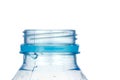 Plastic bottle without cap isolated on white background Royalty Free Stock Photo