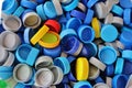 Plastic bottle caps Royalty Free Stock Photo