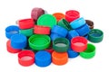 Plastic bottle caps Royalty Free Stock Photo