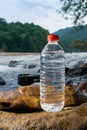 Plastic bottle with clean drinking water