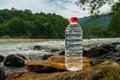 Plastic bottle with clean drinking water