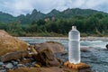 Plastic bottle with clean drinking water