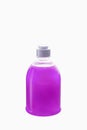 Plastic bottle of color gel, liquid soap, lotion, shampoo isolated on white