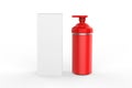 Plastic bottle with dispenser airless pump for cream