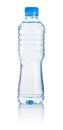 Plastic bottle of drinking water isolated on white Royalty Free Stock Photo