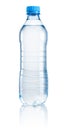 Plastic bottle of drinking water isolated on white background Royalty Free Stock Photo