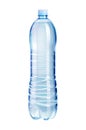 Plastic bottle filled with pure drinking water isolated