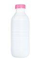 Plastic bottle of fresh milk Royalty Free Stock Photo