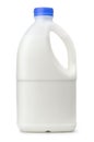 Plastic bottle full of milk Royalty Free Stock Photo