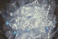 Plastic bottle in garbage bag for recycle and reduce ecology Royalty Free Stock Photo