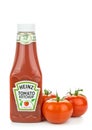 A plastic bottle of Heinz Tomato Ketchup Royalty Free Stock Photo