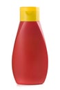 Plastic bottle of ketchup Royalty Free Stock Photo
