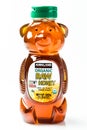 Plastic bottle of kirkland brand organic raw honey