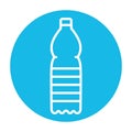 Plastic bottle line icon. Vector isolated element Royalty Free Stock Photo