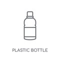 Plastic bottle linear icon. Modern outline Plastic bottle logo c