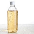 Plastic Bottle with Liquid isolated on white background Royalty Free Stock Photo