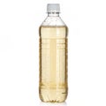 Plastic Bottle with Liquid isolated on white background Royalty Free Stock Photo