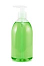 Plastic bottle of liquid soap isolated Royalty Free Stock Photo