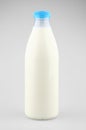 Plastic bottle of milk Royalty Free Stock Photo