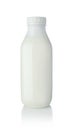 Plastic bottle of milk kefir isolated Royalty Free Stock Photo
