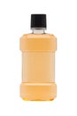 Plastic bottle of mint orange mouthwash