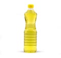 Plastic bottle of palm or vegetable cooking oil isolated on white background Royalty Free Stock Photo