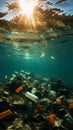 Plastic bottle pollution weakens ocean health, highlighting ecological crisis