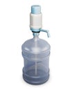 Plastic bottle with pump Royalty Free Stock Photo