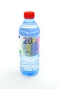 Plastic bottle for recycling or returnable for the sake of the environment