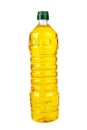 Plastic bottle with sunflower (corn or olive) oil Royalty Free Stock Photo