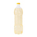 plastic bottle vegetable oil isolate Royalty Free Stock Photo