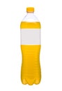 Plastic bottle with yellow