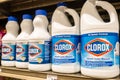 Plastic Bottles of Clorox brand bleach