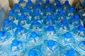 Plastic bottles, colorful caps. Royalty Free Stock Photo