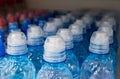 Plastic bottles, colorful caps. Royalty Free Stock Photo