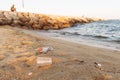 Plastic on the beach